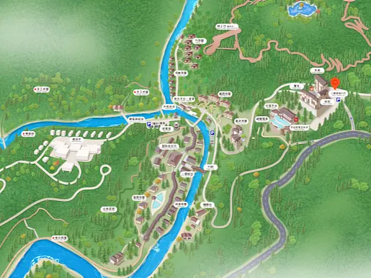 北安结合景区手绘地图智慧导览和720全景技术，可以让景区更加“动”起来，为游客提供更加身临其境的导览体验。